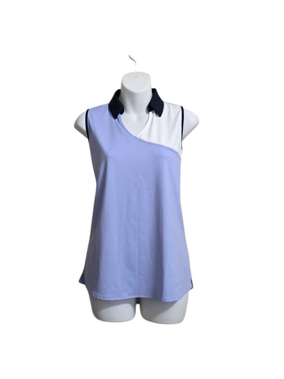 Belyn Key Malibu Sleeveless Polo Tank Top Sz M